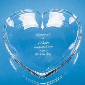 Crystal Galleries 20cm Heart Shaped Bowl