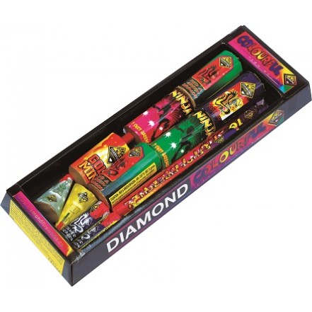 Diamond Fireworks Colourful Selection Box 13 Fireworks