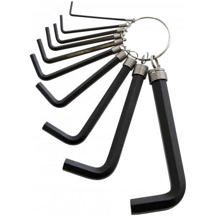 Amtech 10pc Hex Key Set & Keyring