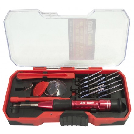 Amtech 17pc Precision Phone & Computer Repair Tool Set