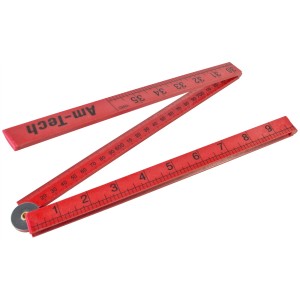 Amtech 1m Folding Plastic Rule