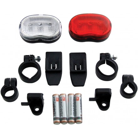 Amtech 2pc Bicycle Flash Light Set