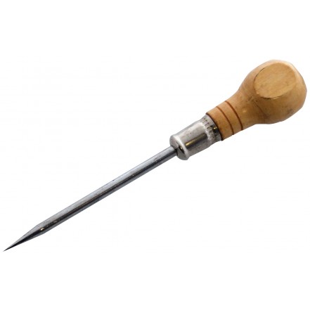 Amtech 4" Bradawl Wooden Handle