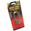 Amtech 50mm Long Shackle Rhombic Chrome Plated Iron Padlock