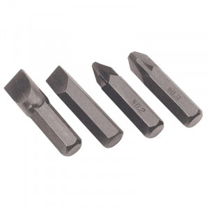 Draper Impact Screwdriver Bit Set (4 Piece)