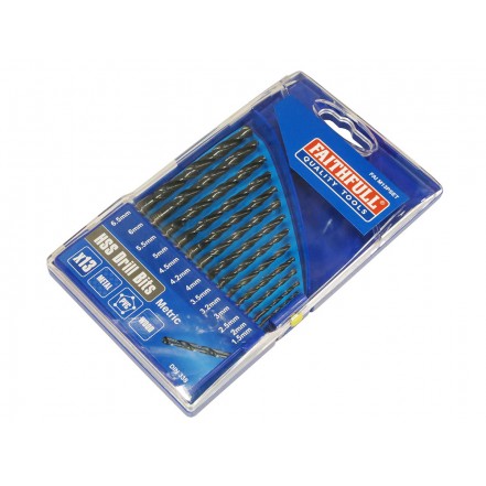 Faithfull HSS Drill Set (x13) 1.5 - 6.5mm