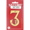 Securit Brass Numeral  75mm