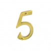 Securit Brass Numeral  75mm