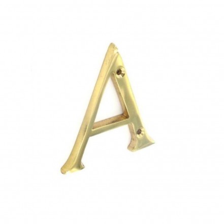 Securit Letter 75mm Brass A