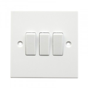 Jegs 3-Gang 2-Way Wall Switch