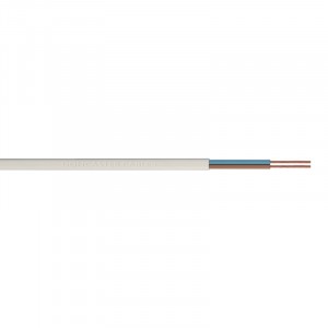 Jegs Cable Round White 0.5mm 2-Core