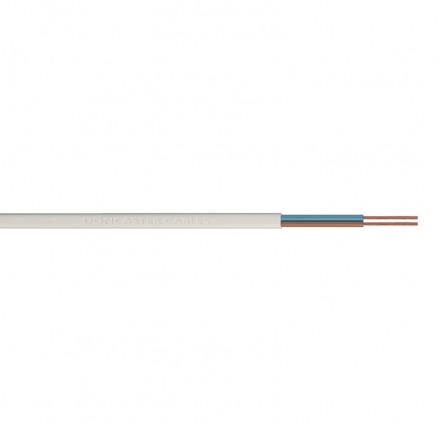 Jegs Cable Round White 0.5mm 2-Core