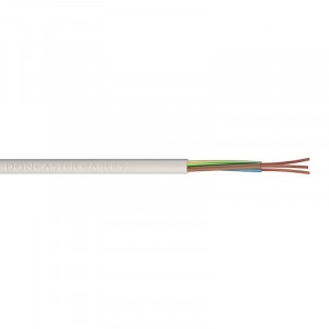 Jegs Cable Round White 1mm 3-Core