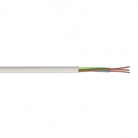 Jegs Cable Round White 1.5mm 3-Core