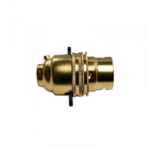 Jegs Push Bar Lamp Holder Brass