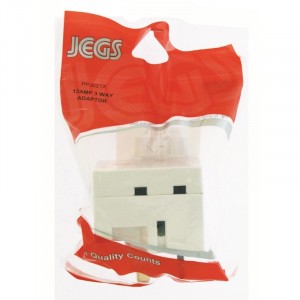 Jegs 13 Amp 3-Way Fused Adapter