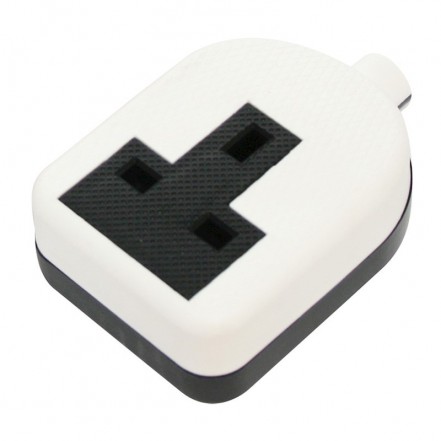 Jegs 13 Amp 1-Gang Trailing Socket White Rubber