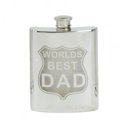 Edwin Blyde 6oz Hip Flask World's Best Dad