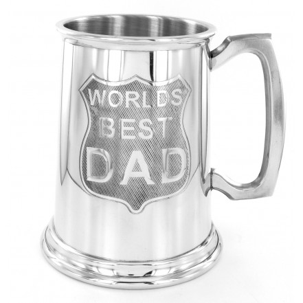 Edwin Blyde 1 Pint Pewter Tankard Worlds Best Dad