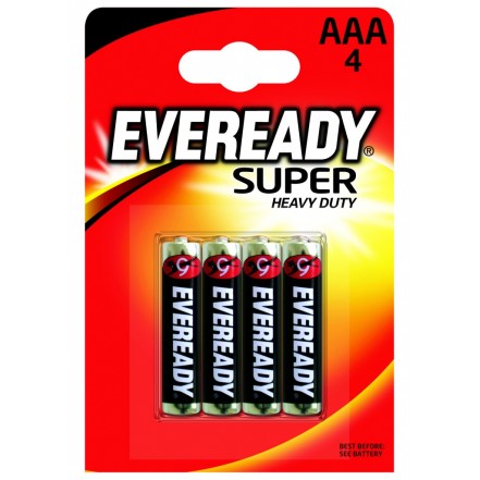 Eveready Super Heavy Duty Batteries