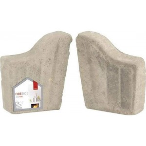 Percy Doughty Universal Fireplace Side Bricks (Set of 2)