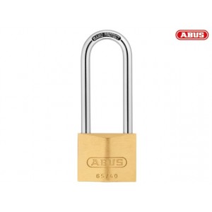 Abus 65 Series Brass Padlock 40mm Long Shackle 63mm