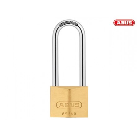 Abus 65 Series Brass Padlock 40mm Long Shackle 63mm