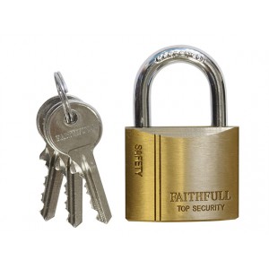 Faithfull Brass Padlock 25mm