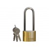 Faithfull Brass Padlock Long Shackle 40mm