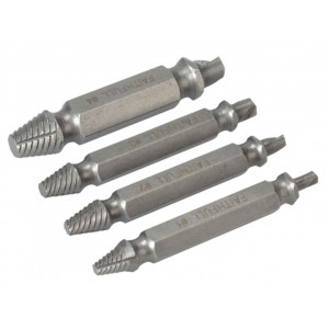 Faithfull Screw Extractor Kit 4 Piece