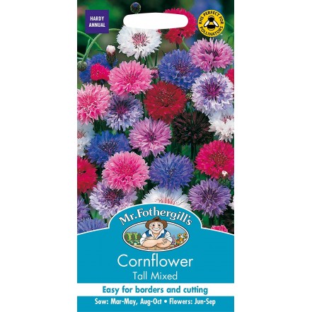 Mr.Fothergill's Cornflower Tall Mixed Flower Seeds