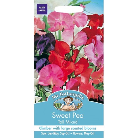 Mr.Fothergill's Sweet Pea Tall Mixed Flower Seeds