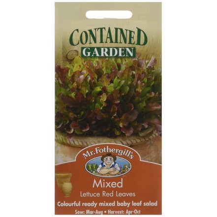 Mr.Fothergill's Lettuce Mixed Red Salad Leaf Seeds
