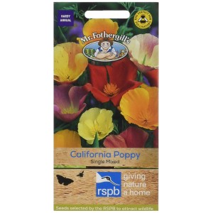 Mr.Fothergill's Californian Poppy Single Mixed Flower Seeds