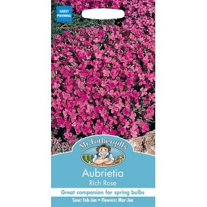 Mr.Fothergill's Aubrietia Rich Rose Flower Seeds