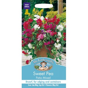 Mr.Fothergill's Sweet Pea Patio Mixed Flower Seeds