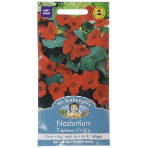 Mr.Fothergill's Nasturtium Empress Of India Flower Seeds