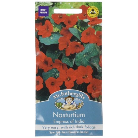 Mr.Fothergill's Nasturtium Empress Of India Flower Seeds