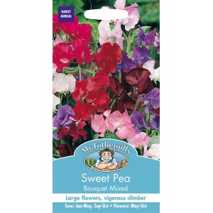 Mr.Fothergill's Sweet Pea Bouquet Mixed Flower Seeds