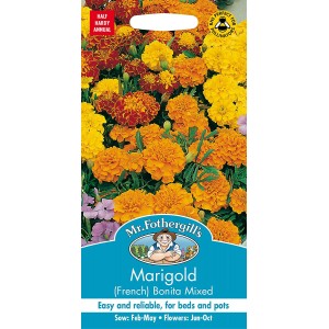 Mr.Fothergill's Marigold Bonita Mixed Flower Seeds