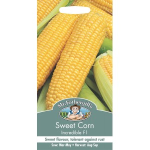 Mr.Fothergill's Sweet Corn Incredible F1 Seeds