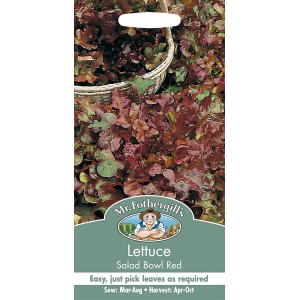 Mr.Fothergill's Lettuce Salad Bowl Red Seeds