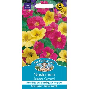 Mr.Fothergill's Nasturtium Summer Carousel Flower Seeds