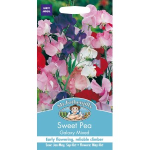 Mr.Fothergill's Sweet Pea Galaxy Mixed Flower Seeds