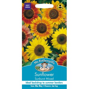 Mr.Fothergill's Sunflower Sunburst Mixed Flower Seeds