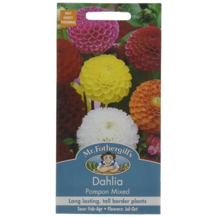 Mr.Fothergill's Dahlia Pompon Mixed Flower Seeds