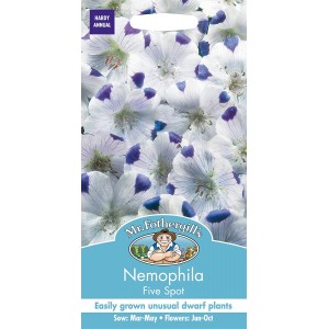 Mr.Fothergill's Nemophila Five Spot Flower Seeds