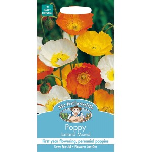 Mr.Fothergill's Poppy Iceland Mixed Flower Seeds