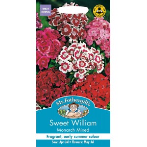 Mr.Fothergill's Sweet William Monarch Mixed Flower Seeds
