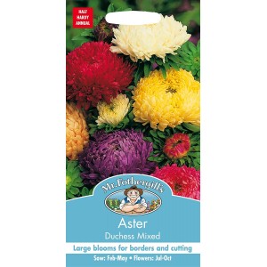 Mr.Fothergill's Aster Duchess Mixed Flower Seeds